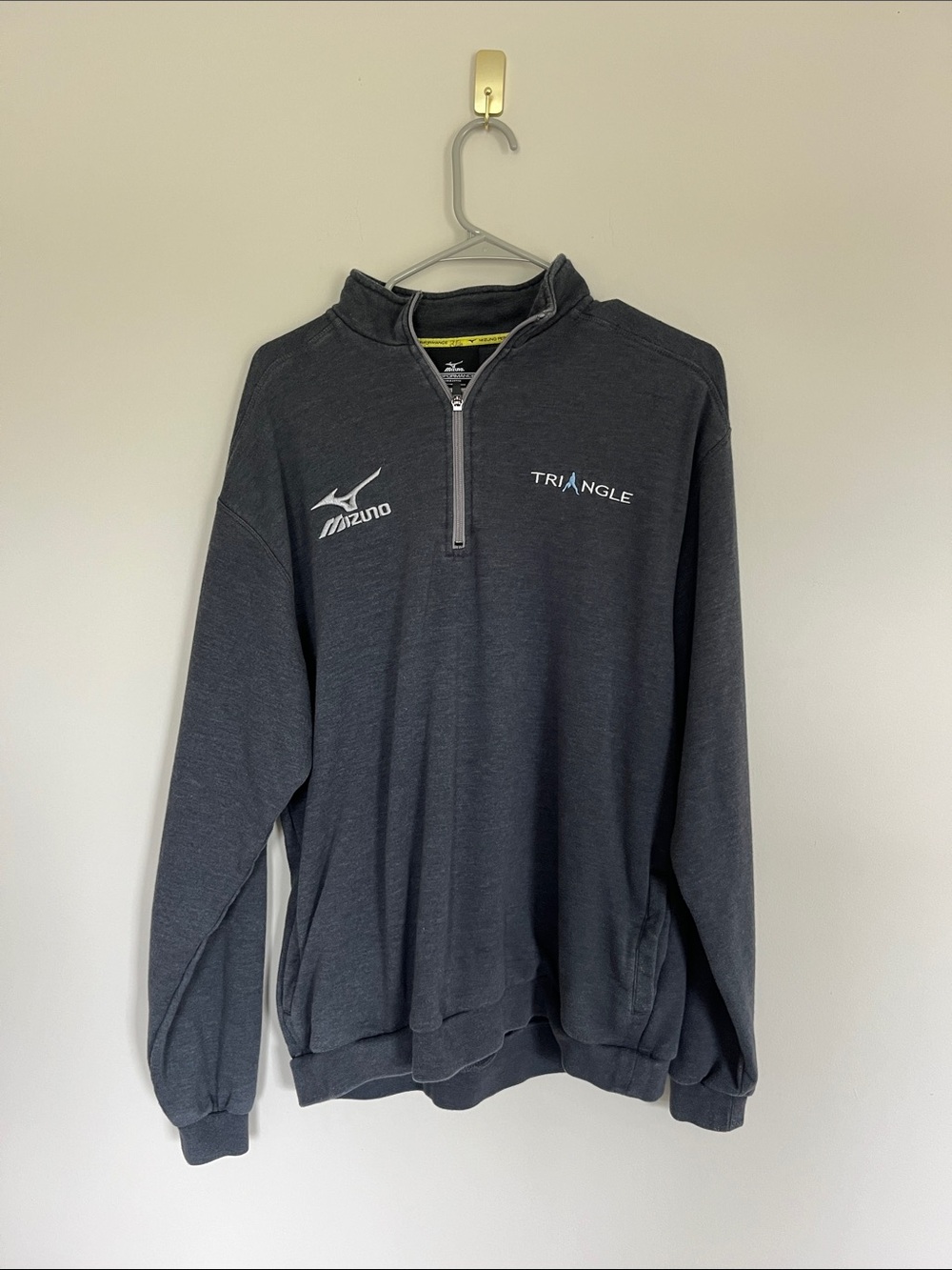 Mizuno Charcoal Gray Quarter-Zip Pullover